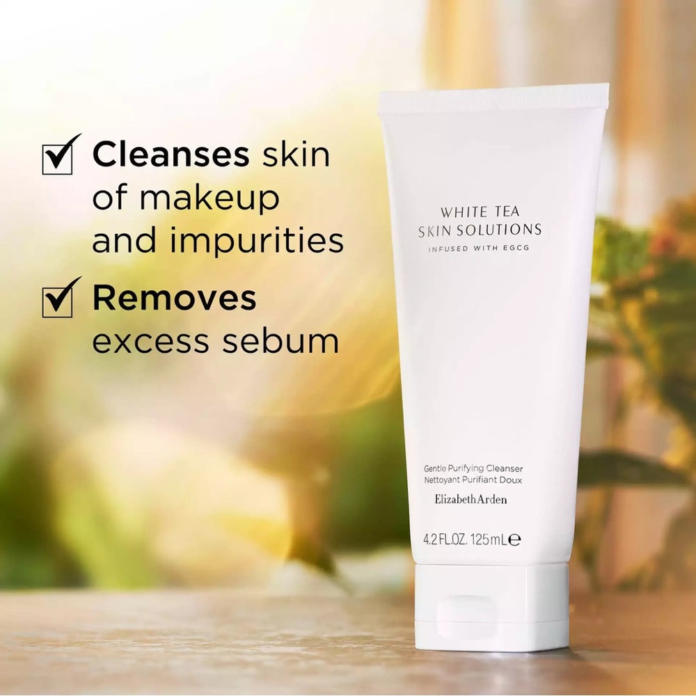 NIB WHITE TEA SKIN SOLUTIONS GENTLE PURIFYING CLEANSER BY ELIZABETH ARDEN - Picture 2 of 8